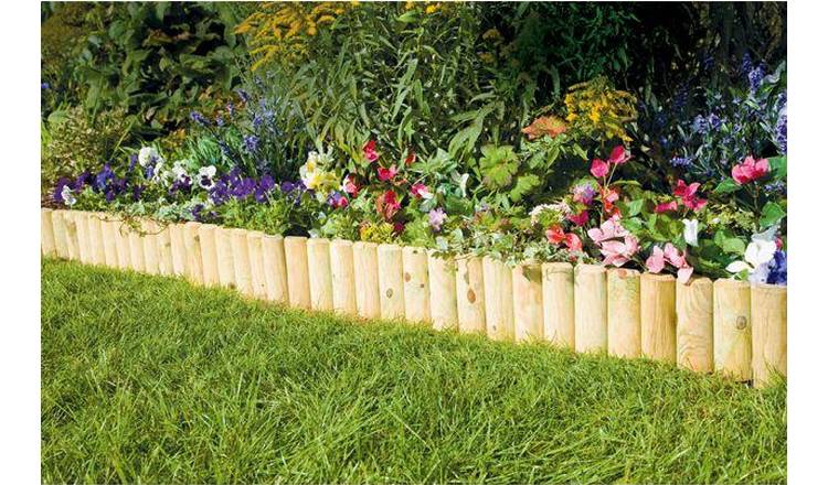 garden edging logs