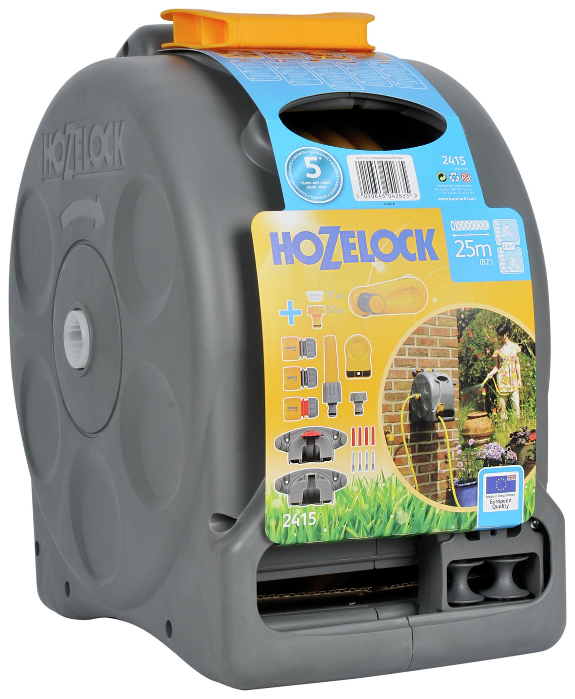 Hozelock Compact Enclosed 2 In 1 Hose Reel review