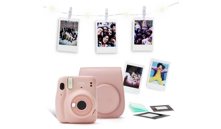 Instax Mini 11 Instant Camera Bundle - Pink