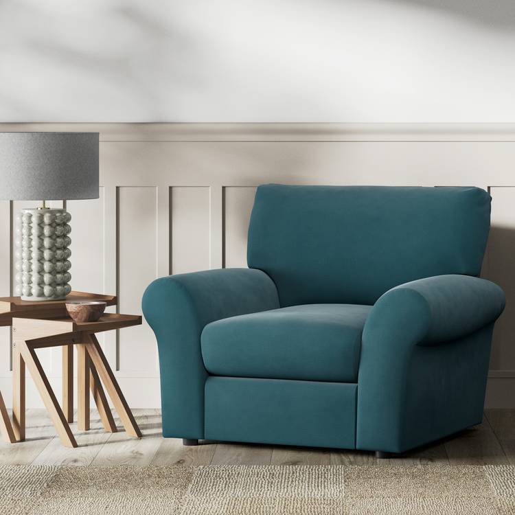 Habitat Molton Fabric Armchair - Teal 0