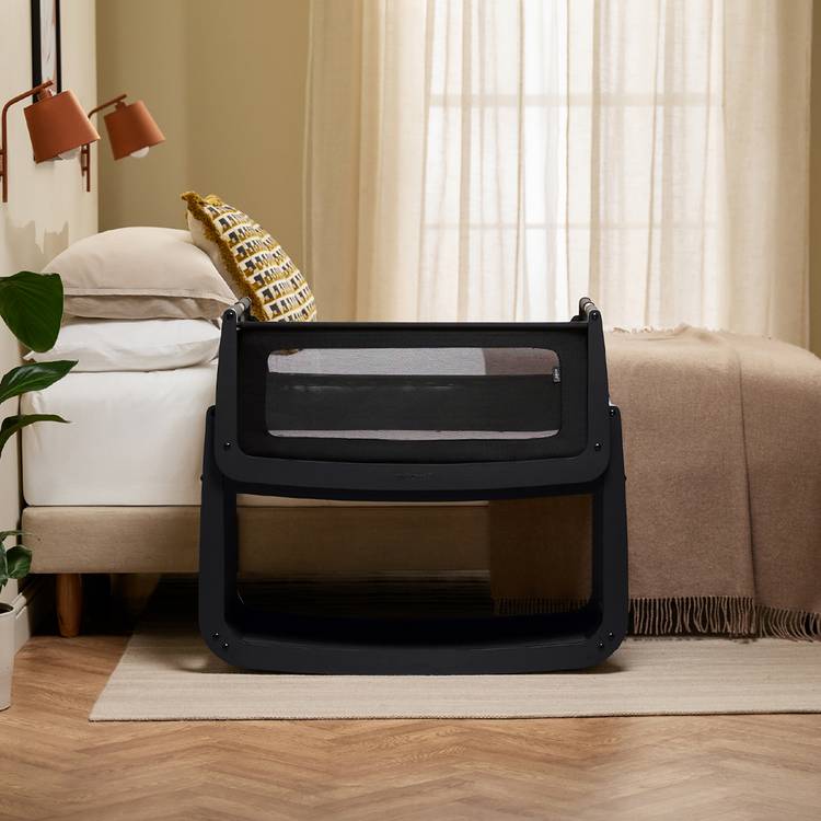 Snuzpod Bedside Crib - Graphite 0