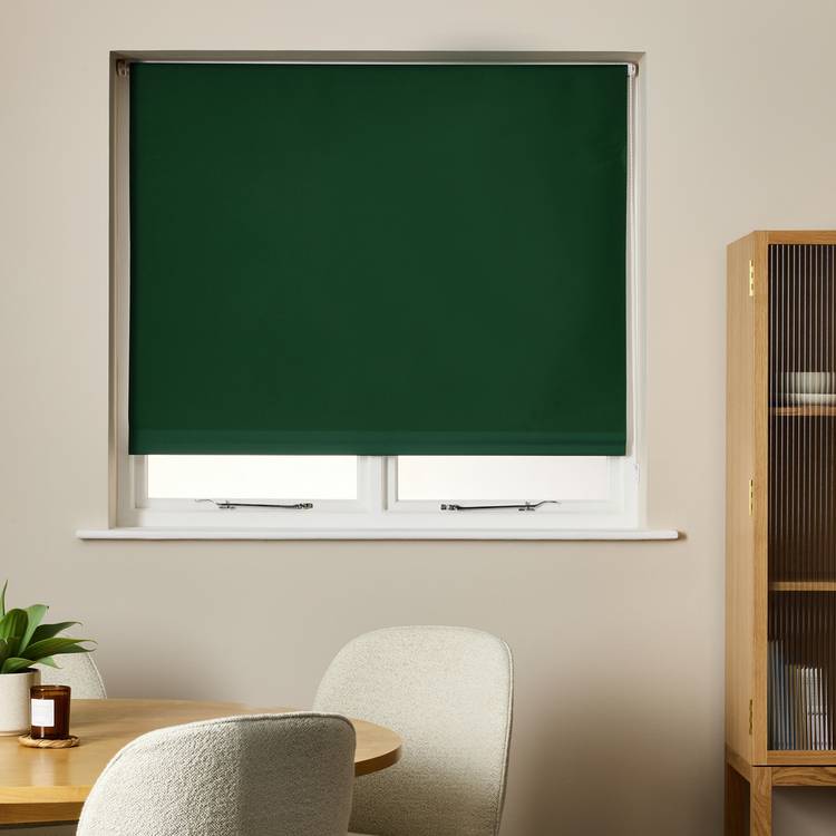 Habitat Blackout Forest Green Roller Blind - 90cm 0