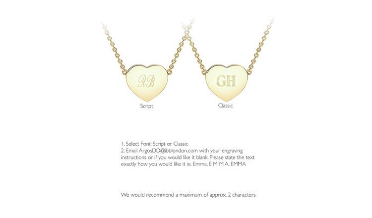 Argos personalised name on sale necklace