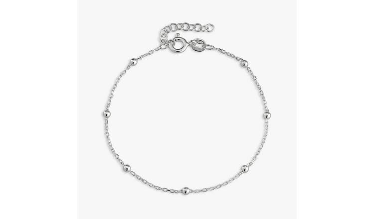 Revere Sterling Silver Mini Beaded Station Bracelet 