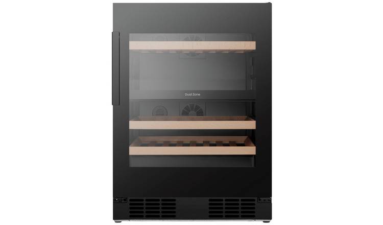 Hisense RW3N122GSLF Dual Zone Wine Cooler - Black