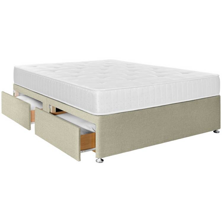 Argos Home Winslow Small Double 4 Drawer Divan Bed - Natural 0