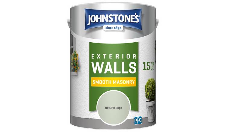 Johnstone's Smooth Masonry Paint 15Year Life Natural Sage 5L