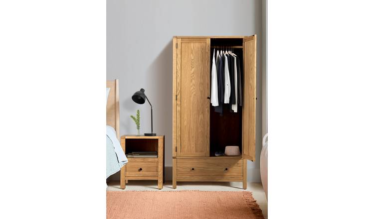 Habitat Finchley 2 Door Wardrobe - Oak