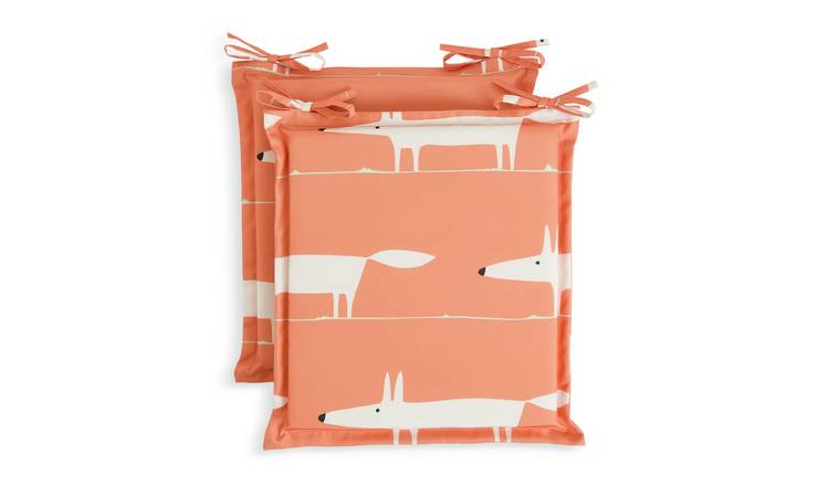 Habitat x Scion Pack of 2 Mr Fox Garden Chair Cushions