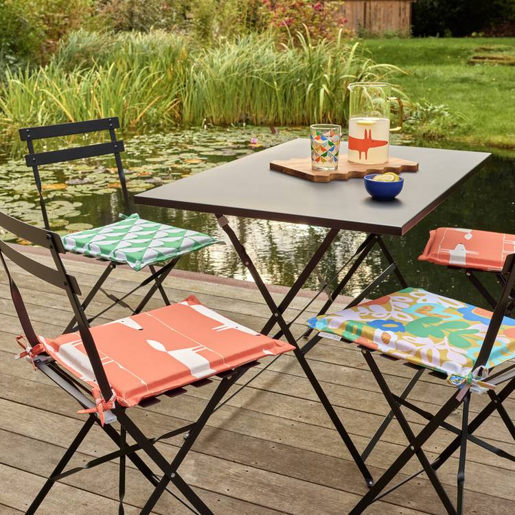 Habitat x Scion Pack of 2 Mr Fox Garden Chair Cushions 0