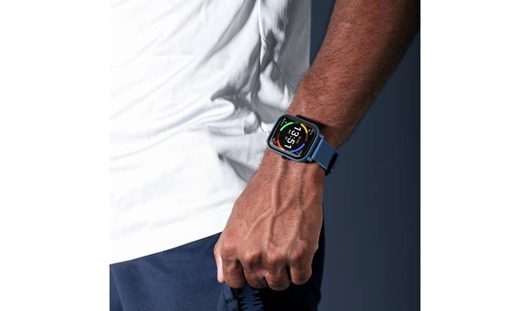 Limit Blue Silicone Strap Calling Smart Watch 