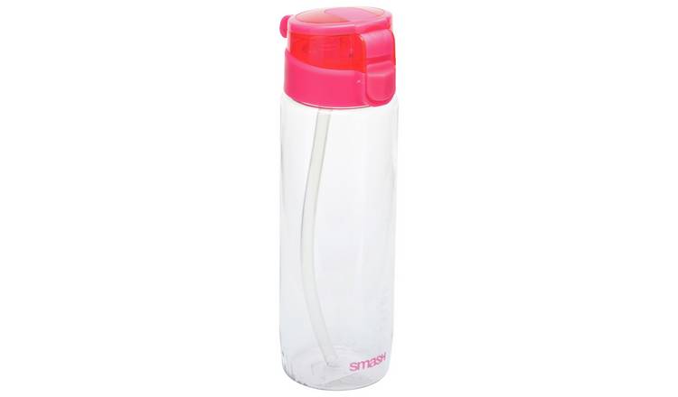 Smash Neon Pink Lid Sipper Water Bottle - 600 ml