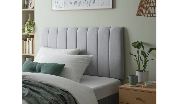 Argos Home Bircham Fabric Kingsize Headboard - Light Grey