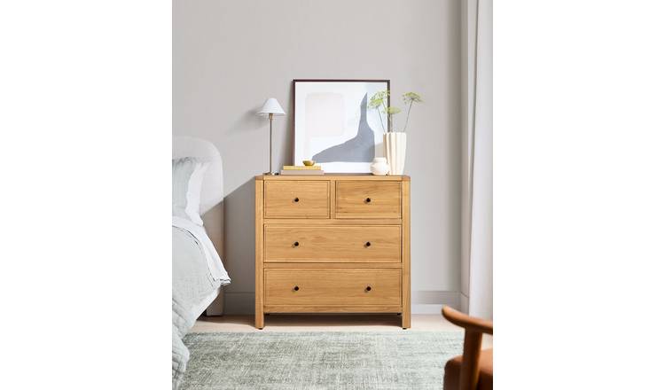 Habitat Finchley 4 Drawer Chest - Oak