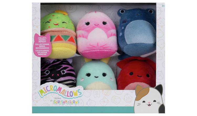 Micromallows Squishmallows Micro Plush-Pack of 6