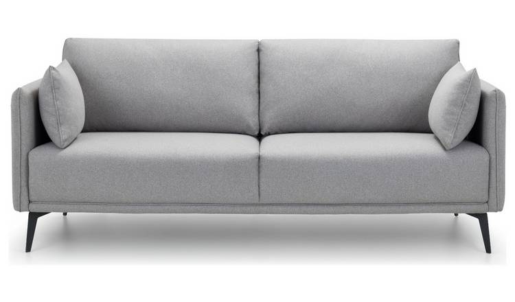 Julian Bowen Rohe Fabric 3 Seater Sofa - Grey