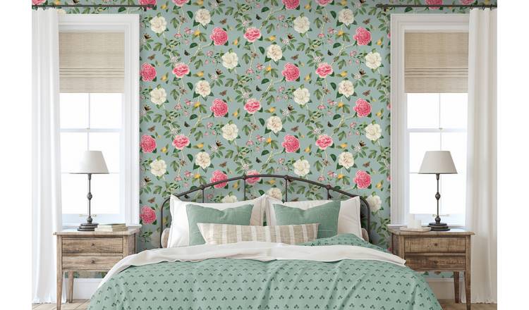 RHS Chinoiserie Charmer Blue Wallpaper 