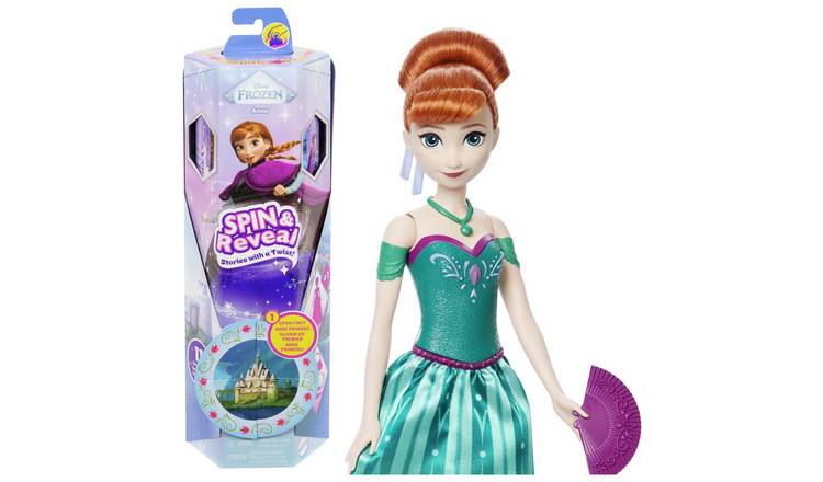 Disney Frozen Spin & Reveal Anna Fashion Doll & Accessories