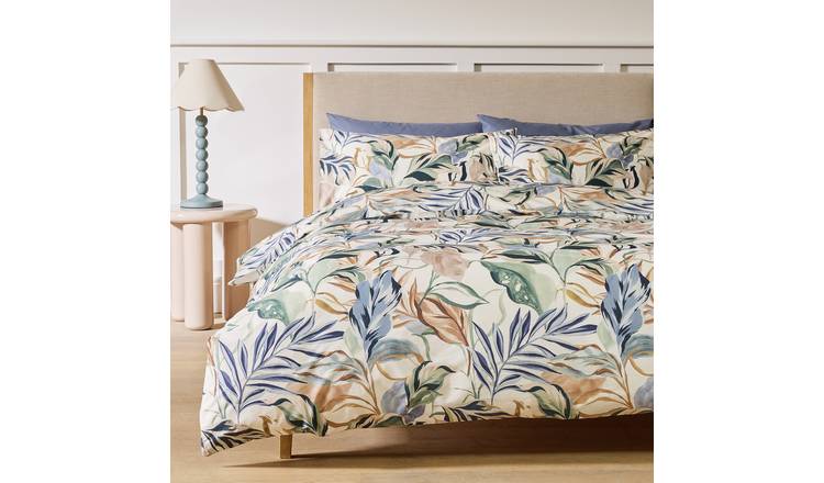 Habitat Cotton Multi Leaf Floral Bedding Set - Single