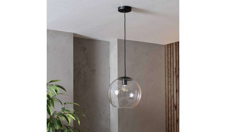 Buy Habitat Coleman Metal Pendant Light Matte Black Ceiling lights Habitat