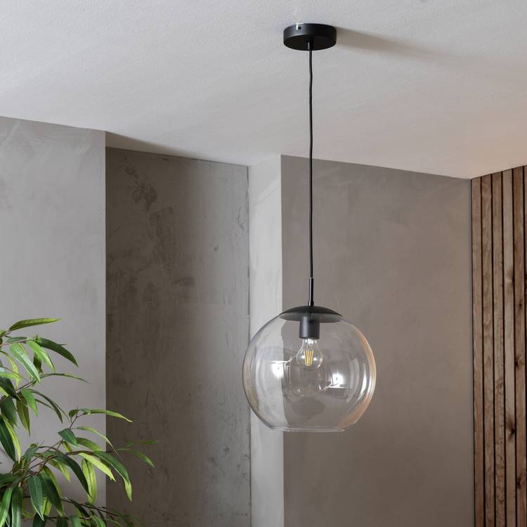 Habitat Coleman Metal Pendant Light - Matte Black 0