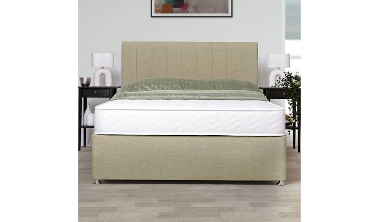 Argos Home Carlton Single 2 Drawer Divan Bed - Natural