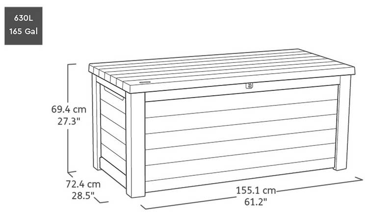 Keter Signature Oak Storage Box - 630L