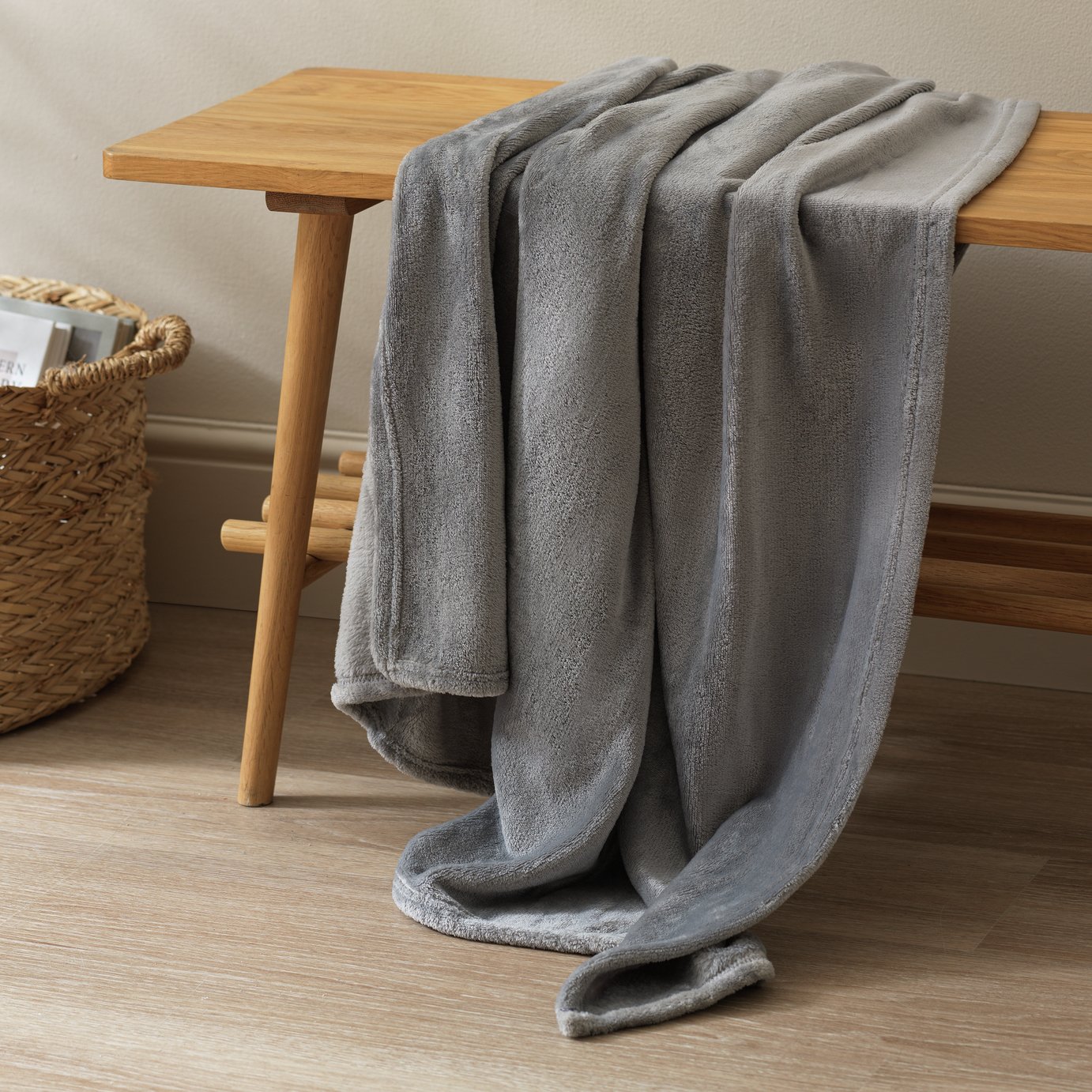 argos grey throws