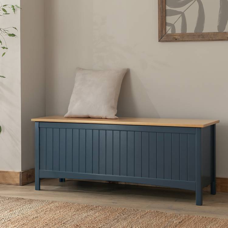 Habitat Bournemouth Storage Bench - Blue 0