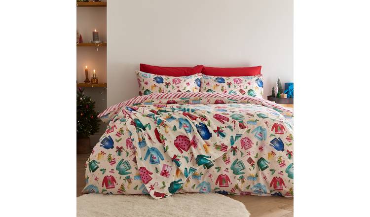 Catherine Lansfield Christmas Jumpers Bedding Set - Single