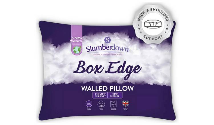 Buy Slumberdown Box Edge Firm Pillow Pillows Argos