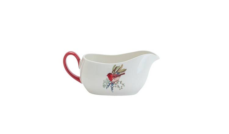 Argos Home Robin Stoneware Gravy Boat - White