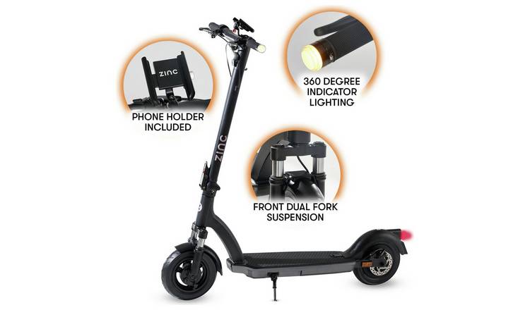 Zinc Velocity 2.0 500W Adult Folding Electric Scooter