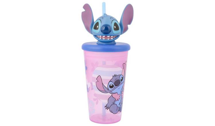 Disney Stitch 3D Head Lilac Soda Cup - 440ml