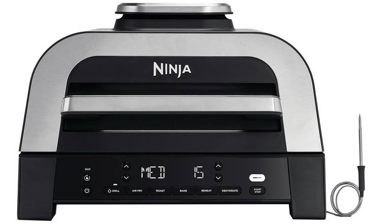 Ninja 6-in-1 MAX DG551UK 3.8L Grill & Air Fryer - Silver