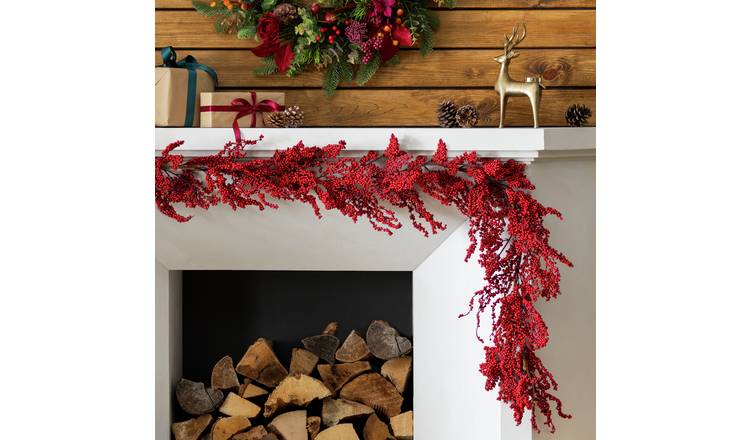 Habitat Red Berry Christmas Garland