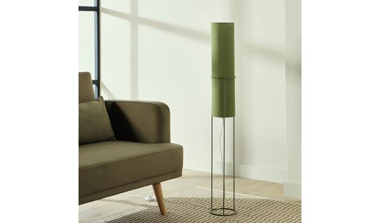 Argos Home Metal Column Floor Lamp - Green