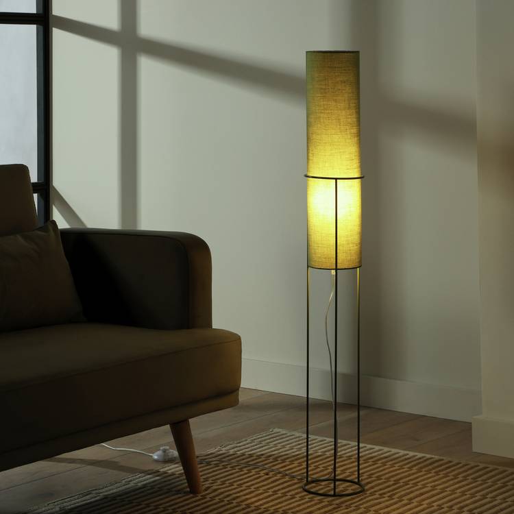 Argos Home Metal Column Floor Lamp - Green 0