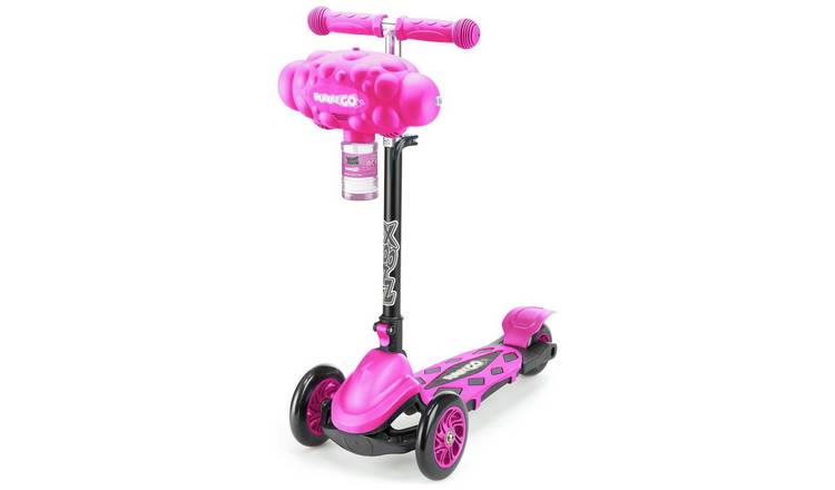 Xootz Bubble Go Kids Folding 3 Wheel Scooter - Pink