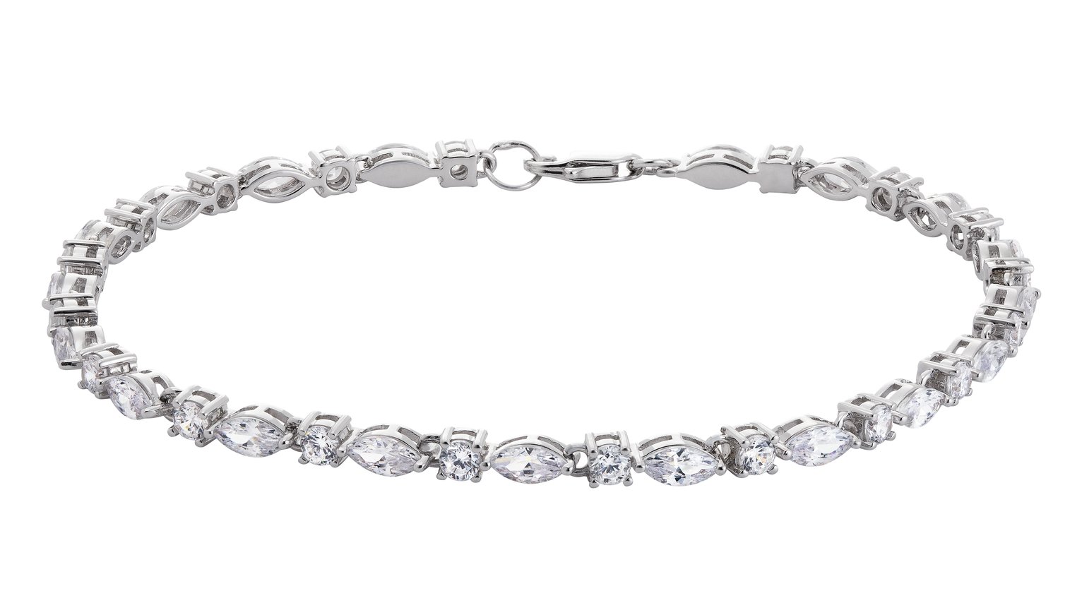 Revere Sterling Silver Marquise and Round Bracelet