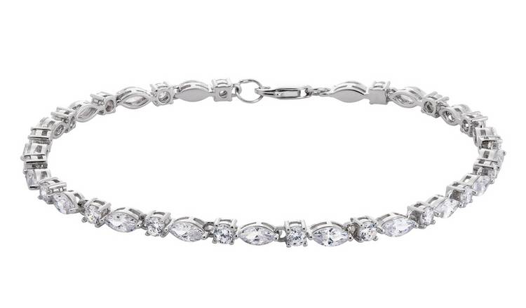 Buy Revere Sterling Silver Marquise and Round Bracelet | Womens ...