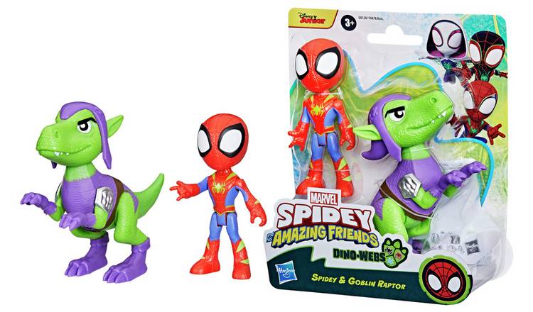 Spidey And His Amazing Friends Spidey and Dino Webs Figures