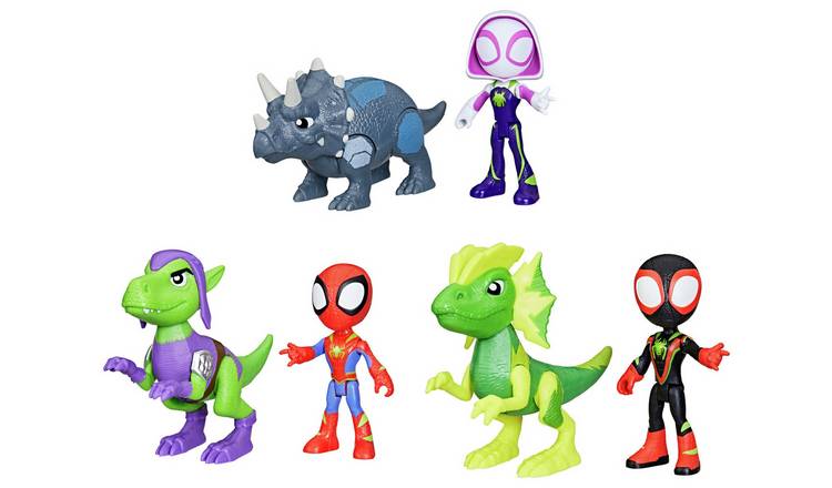 Spidey And His Amazing Friends Spidey and Dino Webs Figures