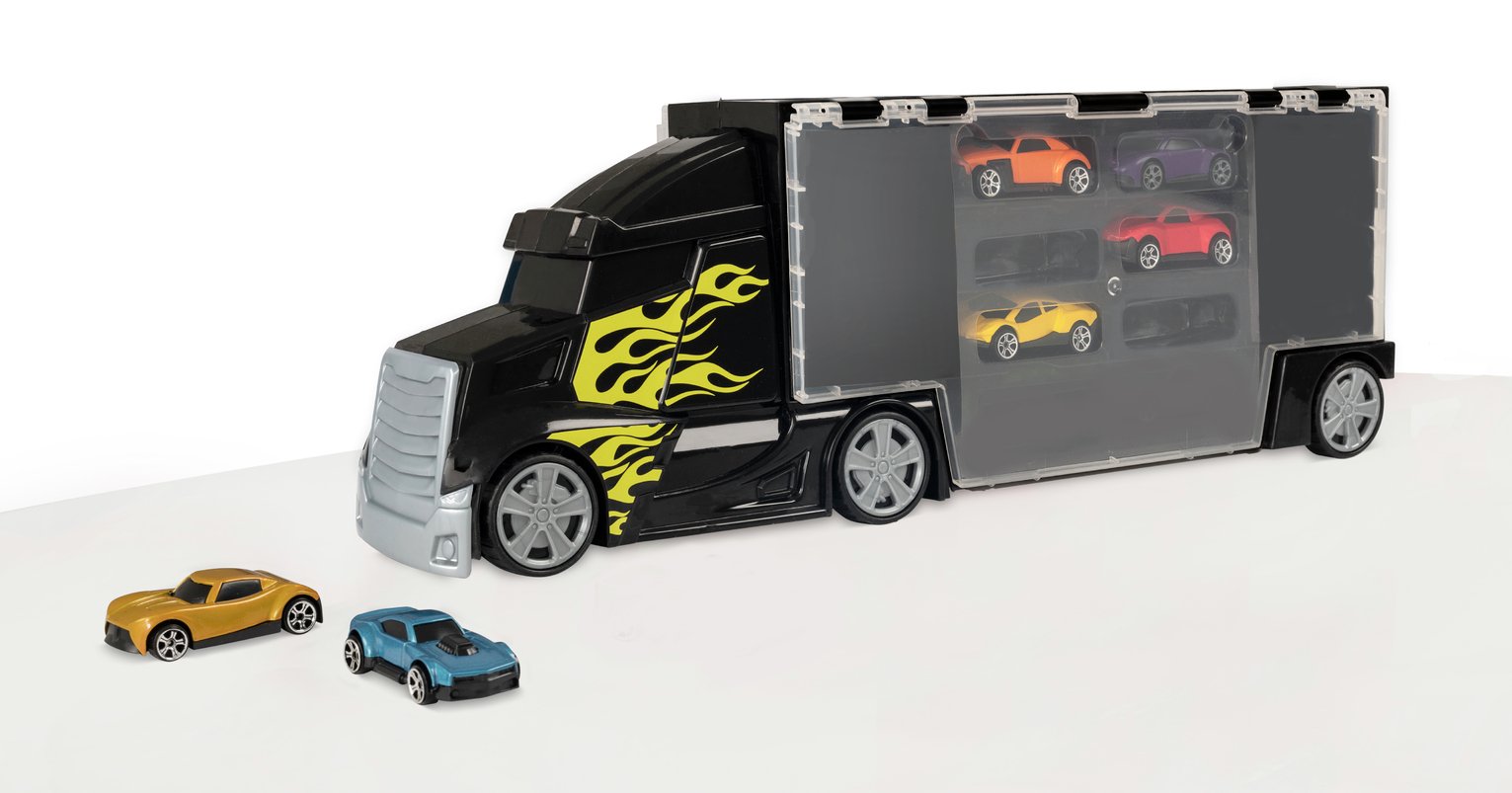 Chad Valley Transporter with 6 Cars review