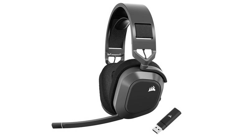 Corsair HS80 MAX PS5, PS4, PC Wireless Gaming Headset - Grey