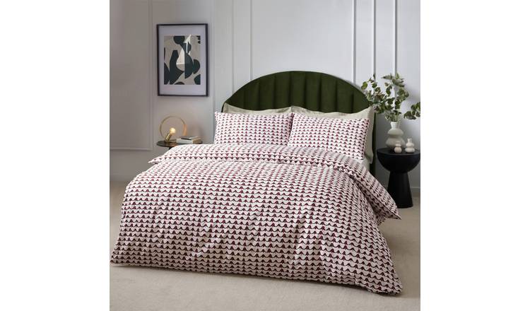 Hoem Avery Red and White Bedding Set - Single