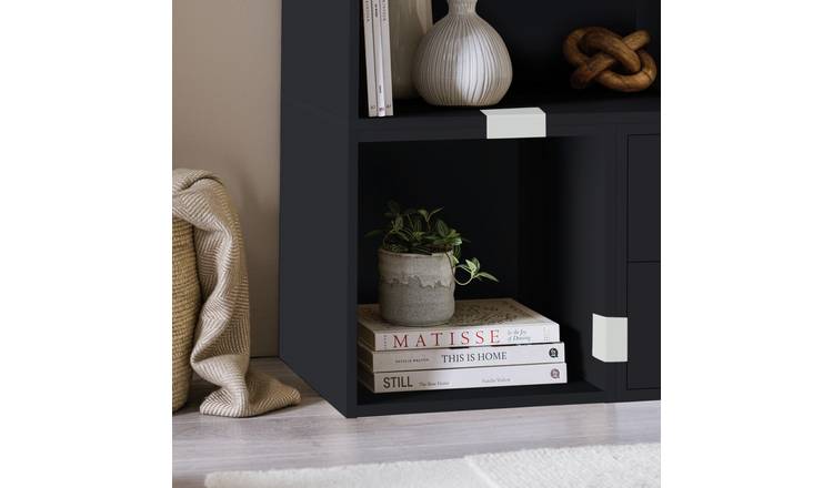 Habitat Rubrics Modular Single Square Shelf Unit - Black