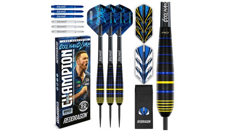 Red Dragon Luke Humphries Coolhand 22g Brass Darts Set