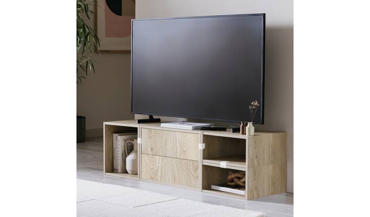 Habitat Rubrics Modular TV Unit - Oak