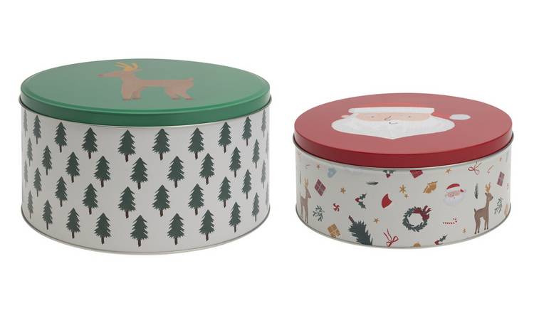 Argos Home Trees 2 Piece Cake Tins